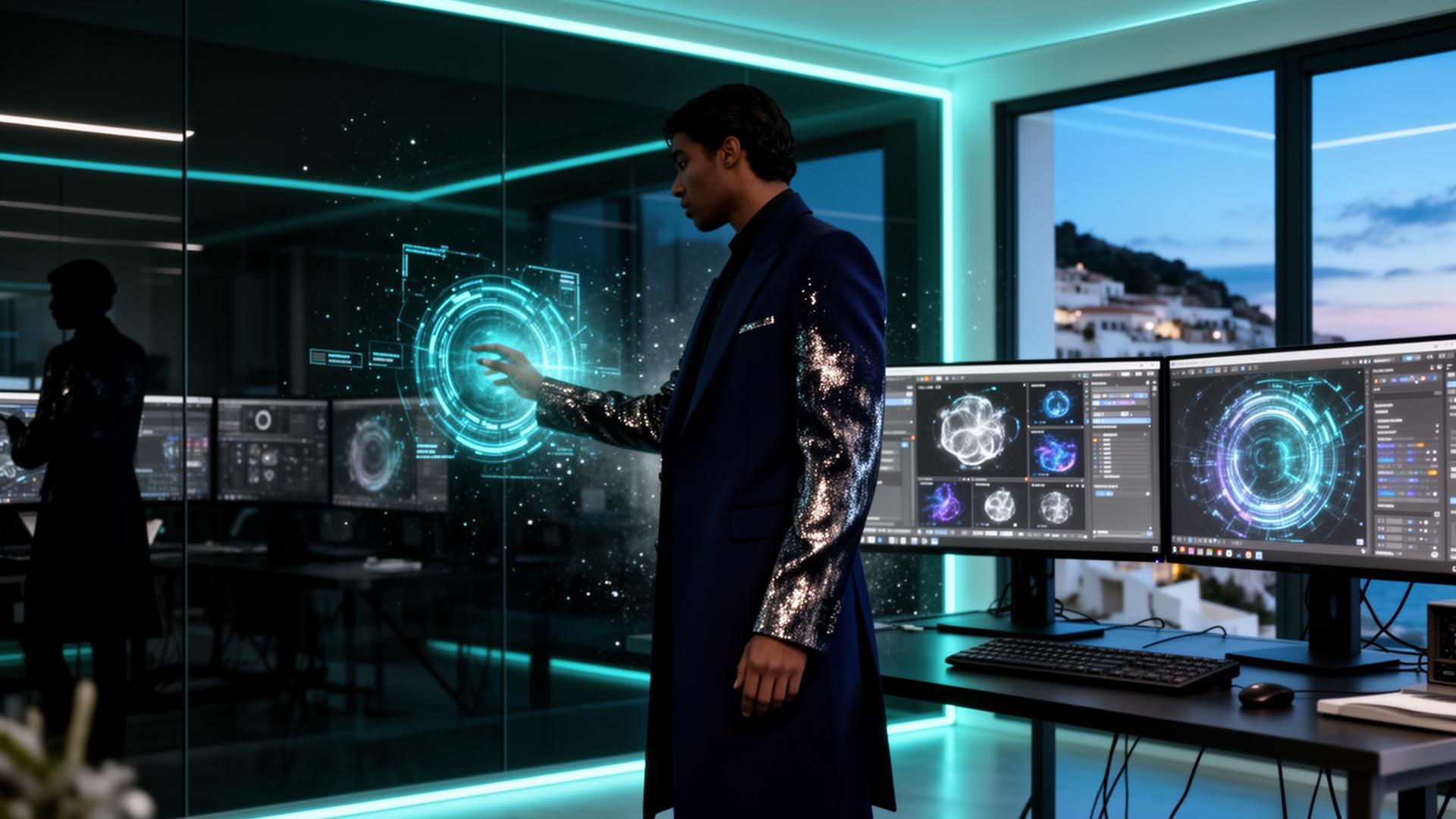 Creator operator inside the cinematic audio lab